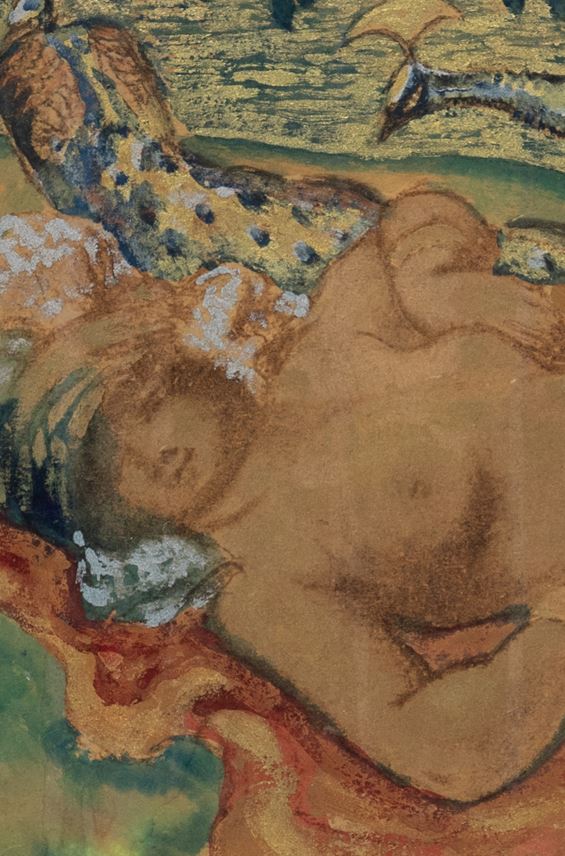 Georges Manzana Pissarro - Odette aux seins nus | MasterArt